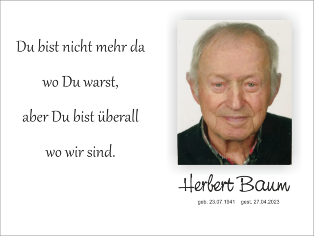 Erinnerungsbildchen Herbert Baum