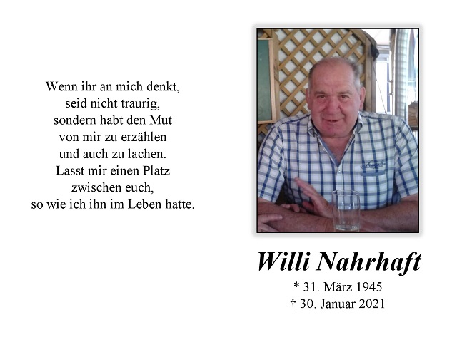 Willi Nahrhaft