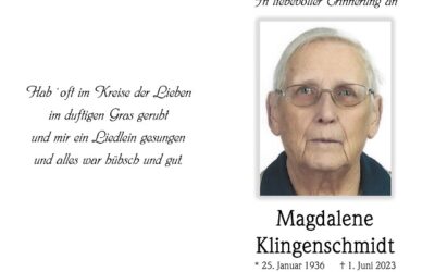 Magdalene Klingenschmidt